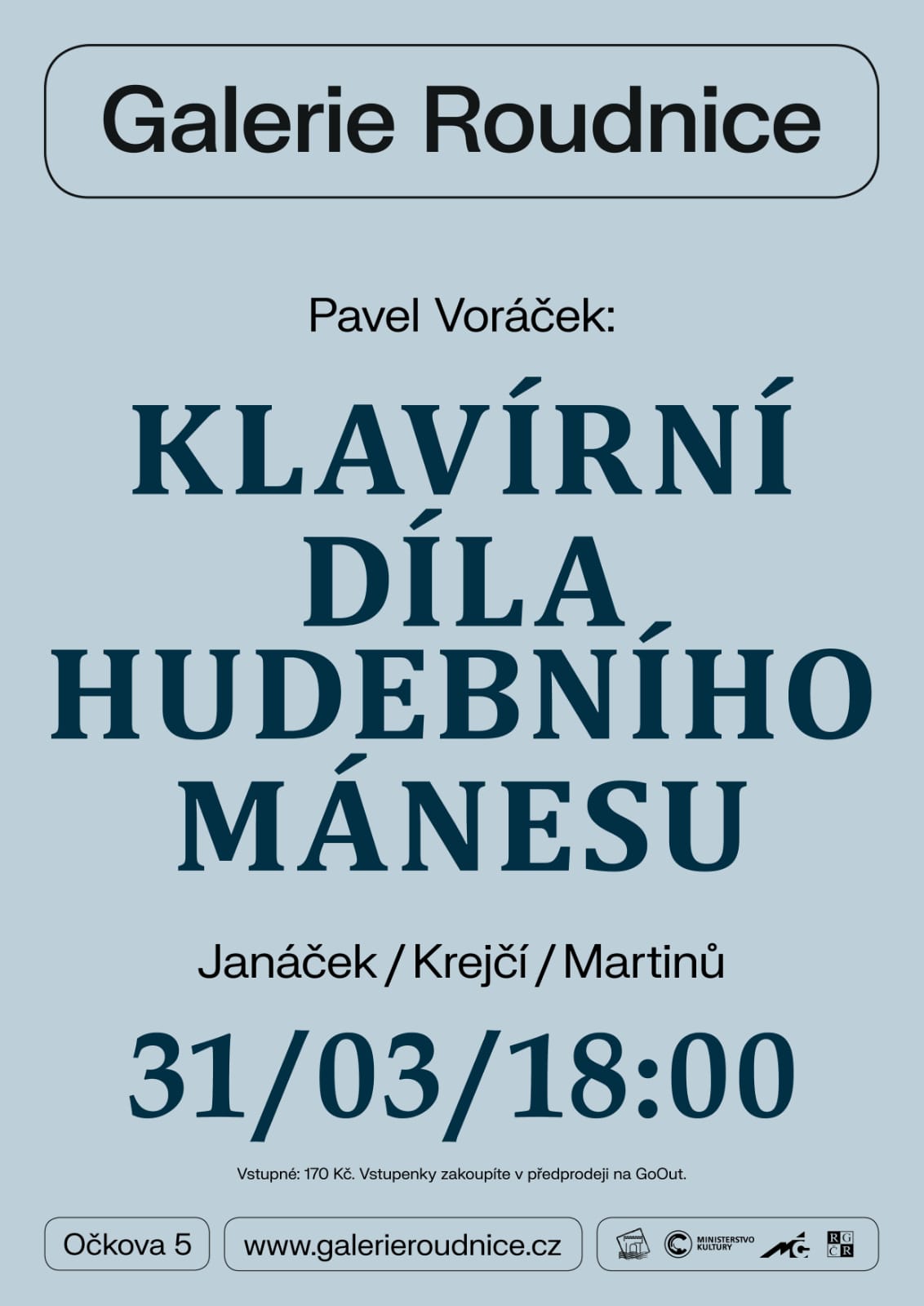 31.3.2022 - Galerie Roudnice- Klavírní díla hudebního Mánesu
