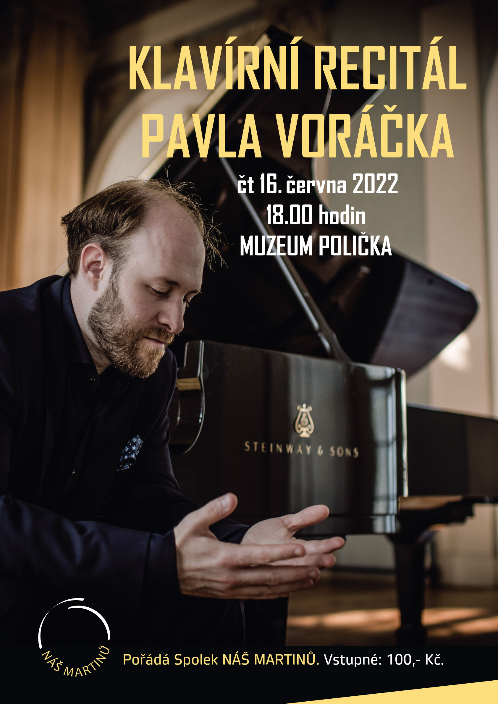 16.6.2022 - Muzeum Polička- Klavírní recitál Pavla Voráčka